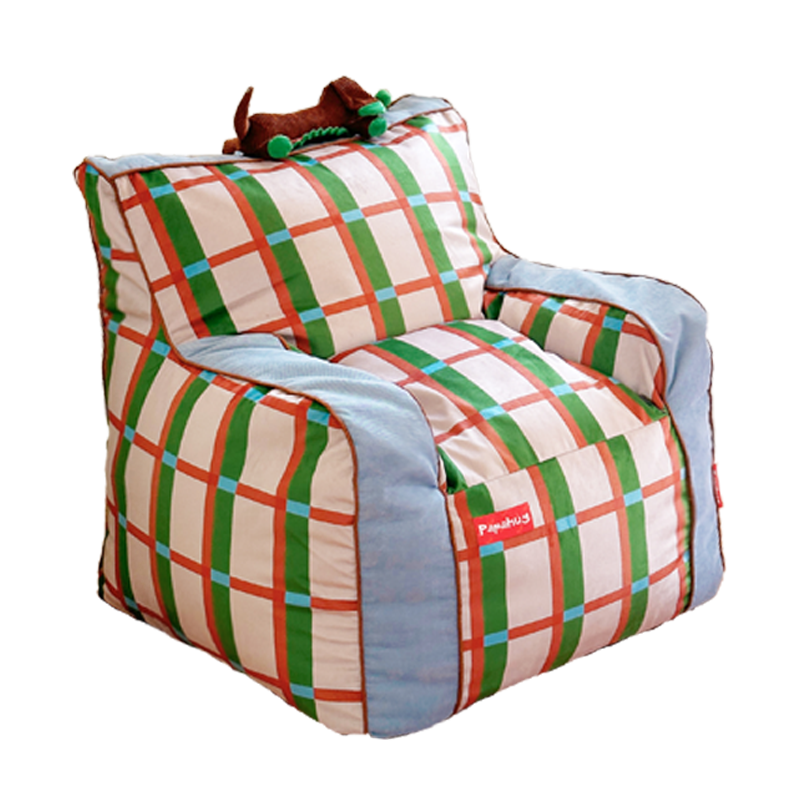 Retro Plaid Dachshund Sofa Bed