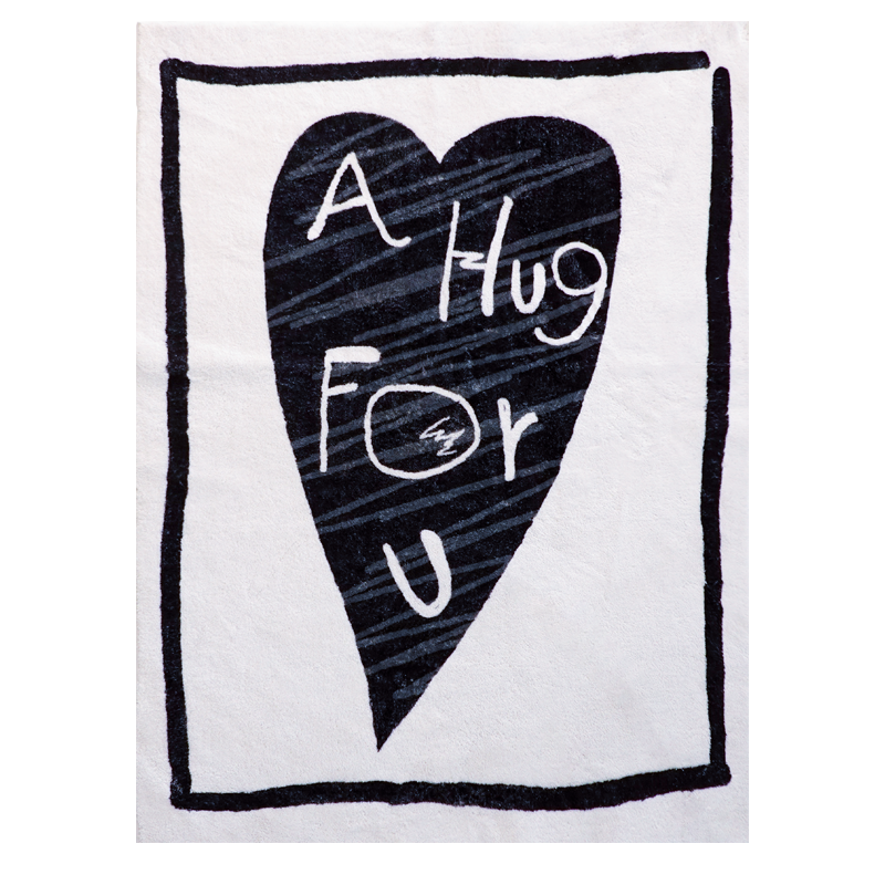 A Hug For U Heart Rug