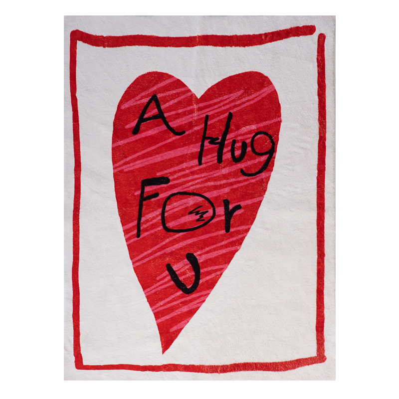 A Hug For U Heart Rug