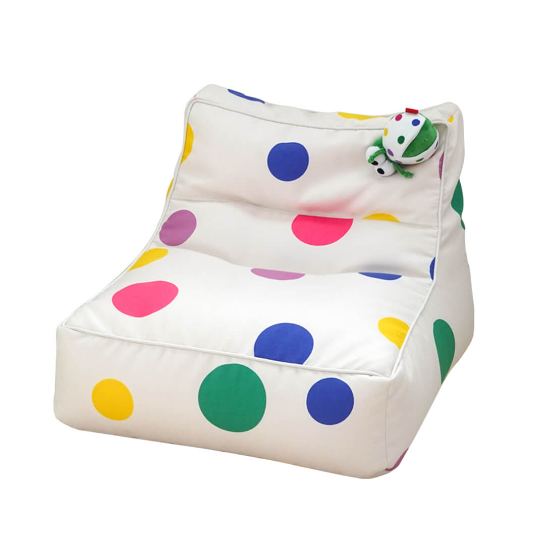 Playful Polka Dot Bean Bag Sofa - Extra Soft & Washable