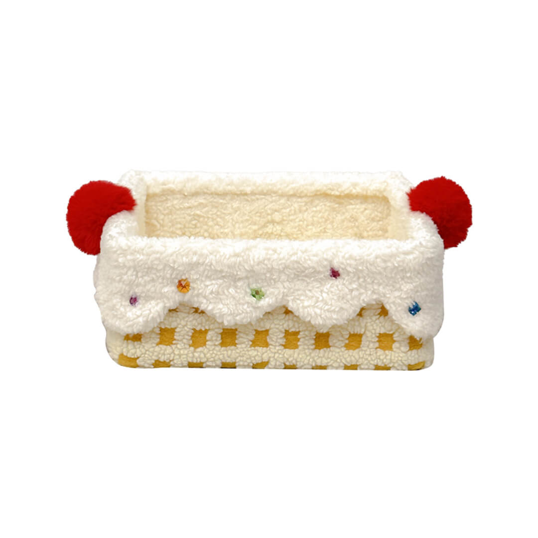 Whimsical Cake-Inspired Storage Bin - Cute Decorative Organizer for Kids