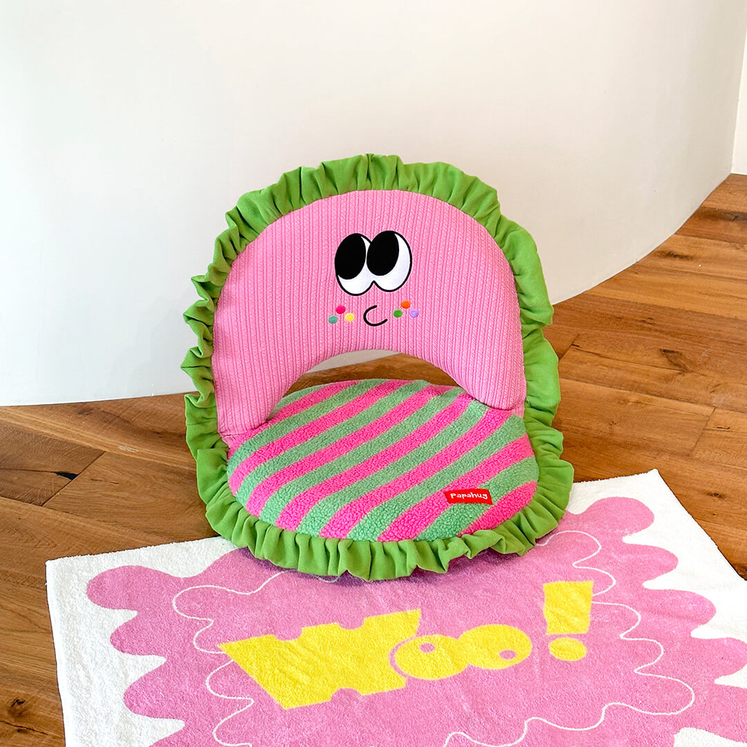 Fold Floor Chair with Googly Eyes - Adjustable, Foldable, Fun & Whimsical Seating for Kids