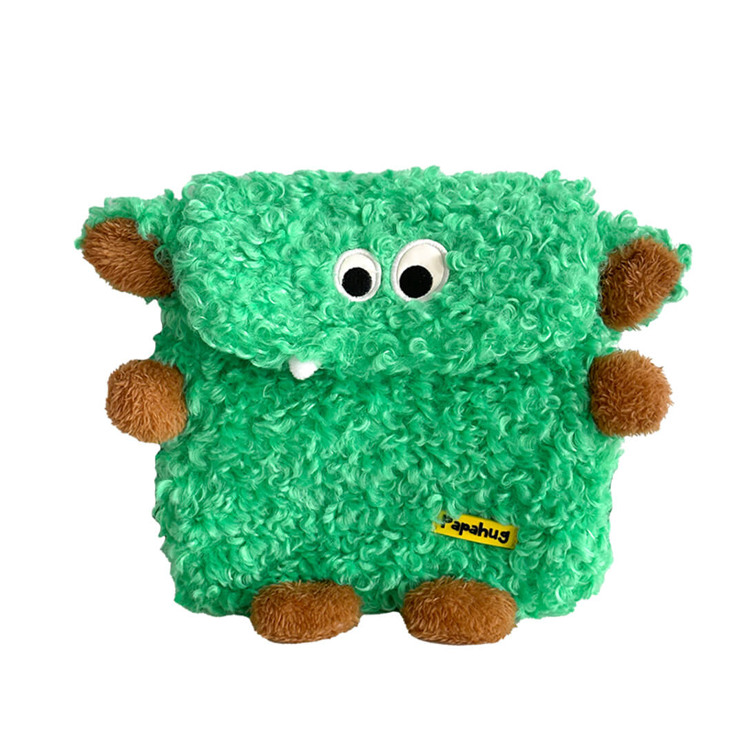 Playful Monster Plush Backpack for Kids - Soft & Cozy with Adjustable Straps