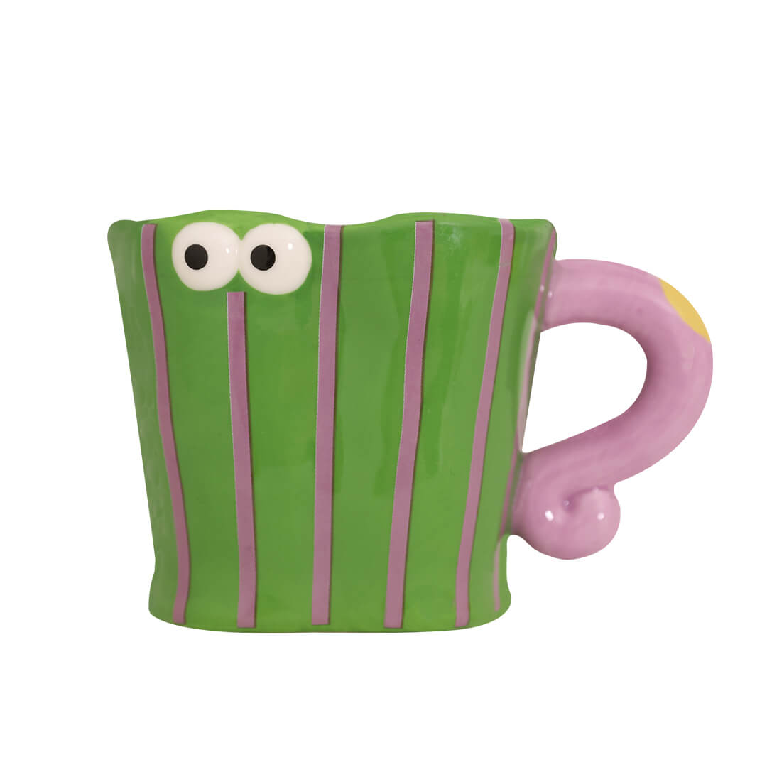 Whimsical Little Monster Ceramic Mugs - Handmade and Fun Drinkware