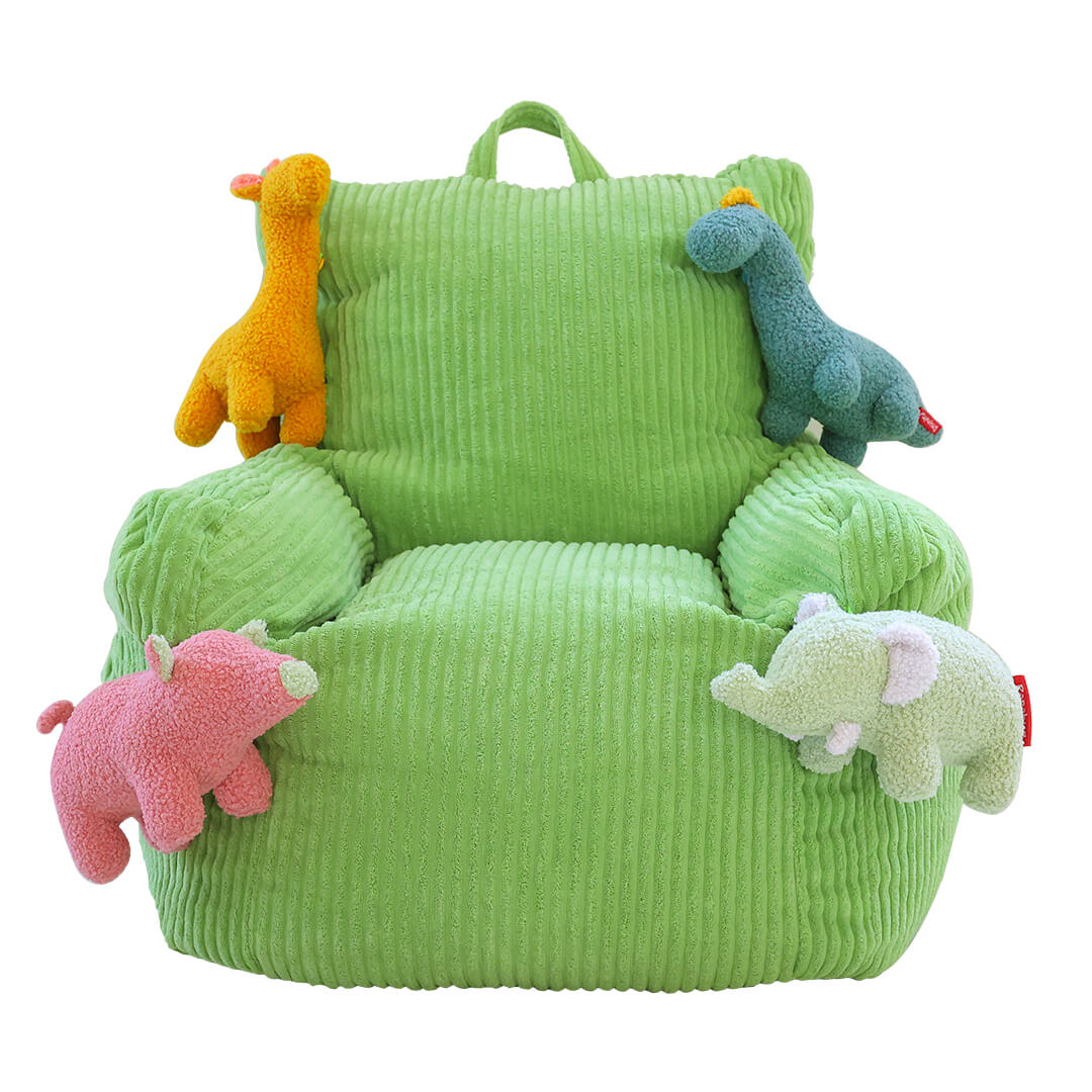 Playful Pals Corduroy Kids Bean Bag Chair: Ultra-Soft & Washable for Toddlers & Kids