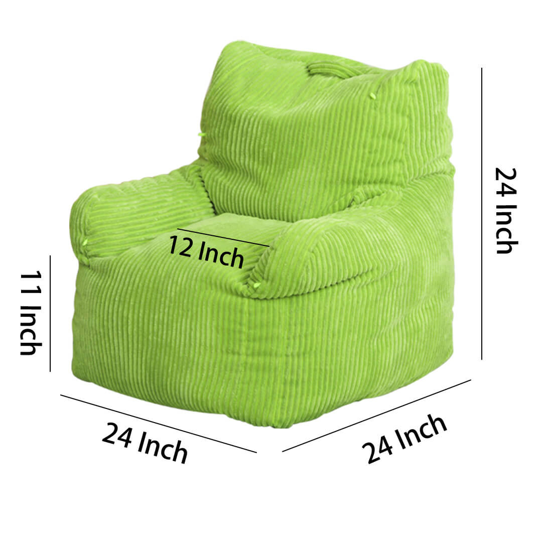 Playful Pals Corduroy Kids Bean Bag Chair: Ultra-Soft & Washable for Toddlers & Kids