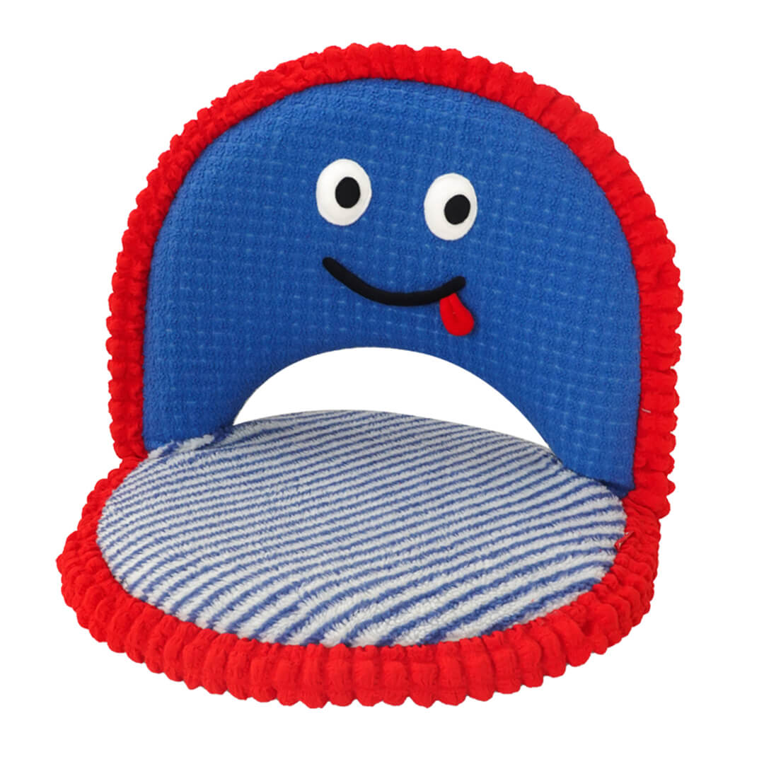 Playful Fold Cushion Chair with Adjustable Angles & Smiley Face Design