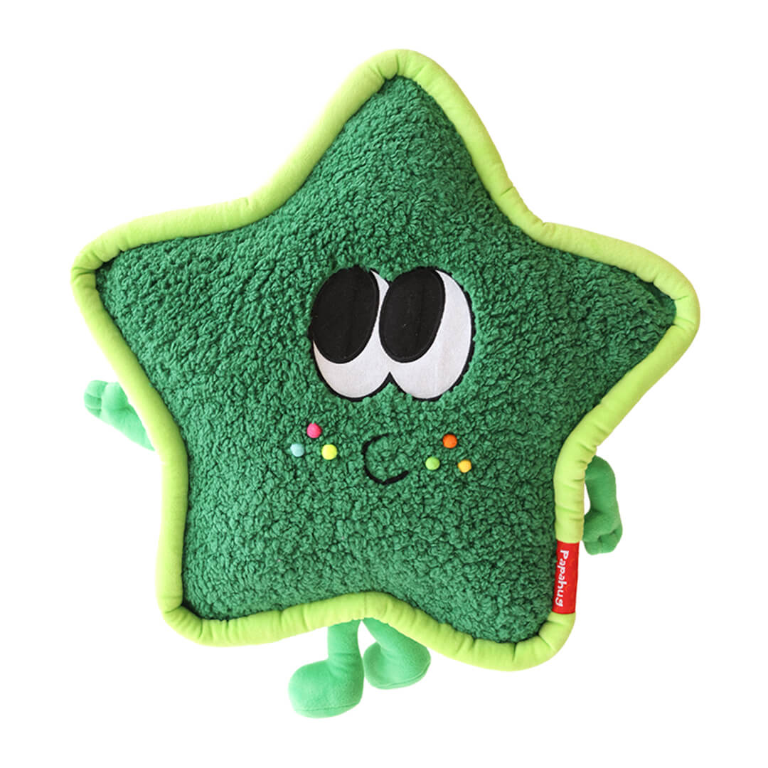 Star Pillow - Whimsical Sherpa Fleece Star-Shaped Pillow for Kids' Rooms