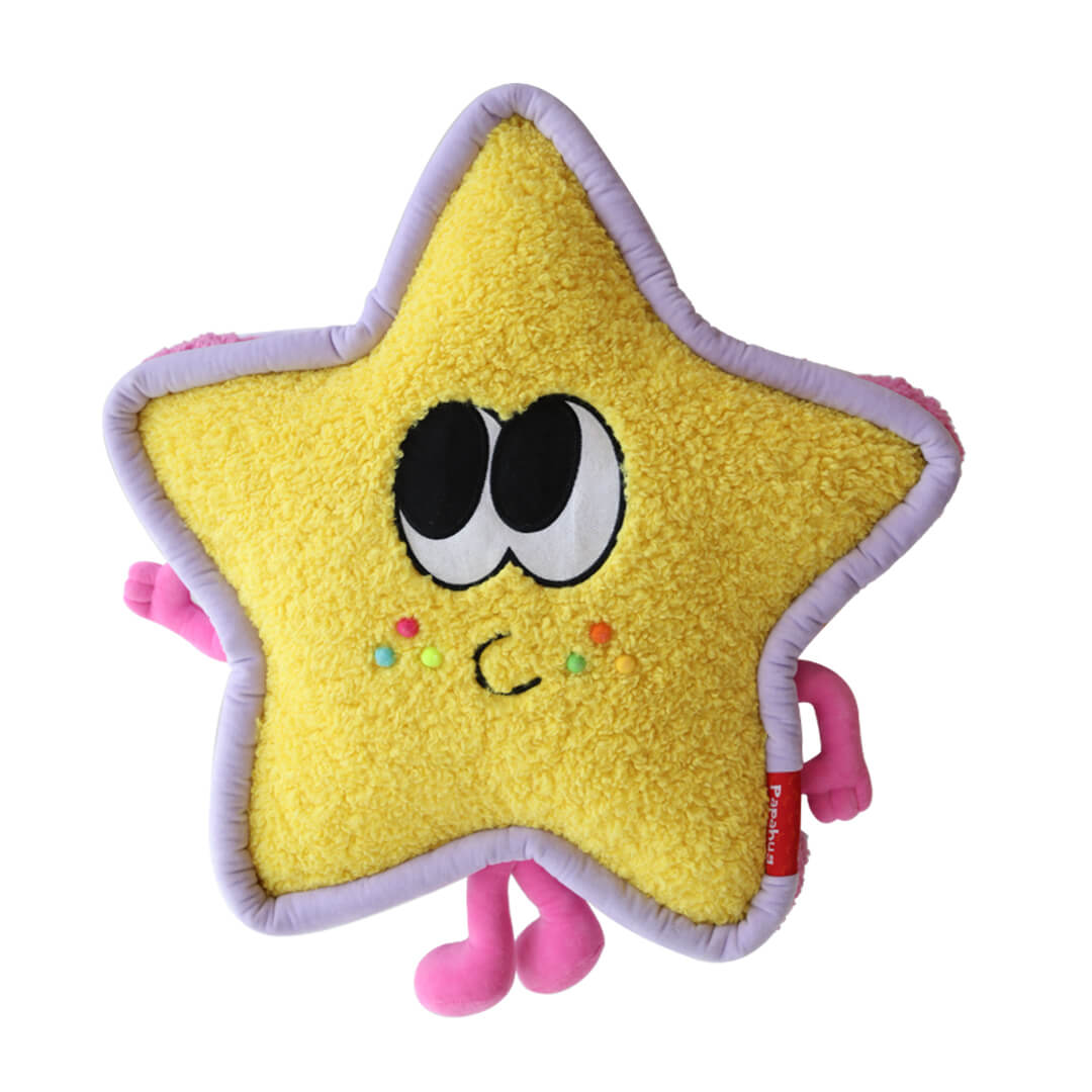 Star Pillow - Whimsical Sherpa Fleece Star-Shaped Pillow for Kids' Rooms